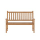 Brown |#| Commercial Indoor/Outdoor 2-Person Patio Acacia Wood Bench Loveseat in Brown
