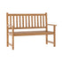 Adele Commercial Grade Indoor/Outdoor Patio Acacia Wood Bench, 2-Person Slatted Seat Loveseat for Park, Garden, Yard, Porch