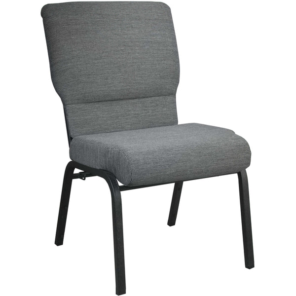 Maroon Fabric/Silver Vein Frame |#| Maroon Church Chair 20.5 in. Wide