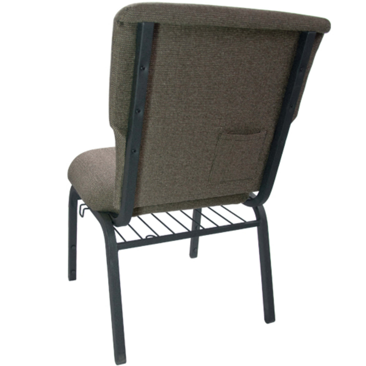 Jute Fabric/Black Frame |#| Jute Discount Church Chair - 21 in. Wide