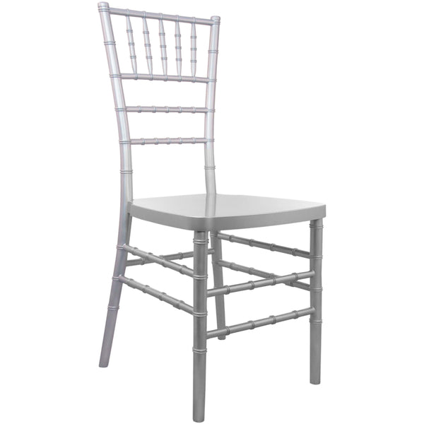 Silver |#| Silver Resin Chiavari Chair