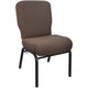 Java Fabric/Black Frame |#| Signature Elite Java Church Chair - 20 in. Wide