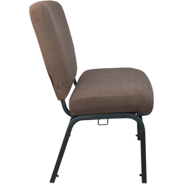 Maroon Fabric/Black Frame |#| Signature Elite Maroon Church Chair - 20 in. Wide