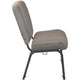 Tan Speckle Fabric/Black Frame |#| Tan Speckle Church Chair - 20 in. Wide