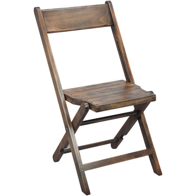 Advantage Slatted Wood Folding Wedding Chair - View 1