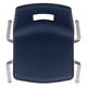 Navy |#| Navy Student Stack Chair 16inchH Seat - School Classroom Chair for 3rd-7th Grade