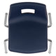 Navy |#| Navy Student Stack Chair 16inchH Seat - School Classroom Chair for 3rd-7th Grade