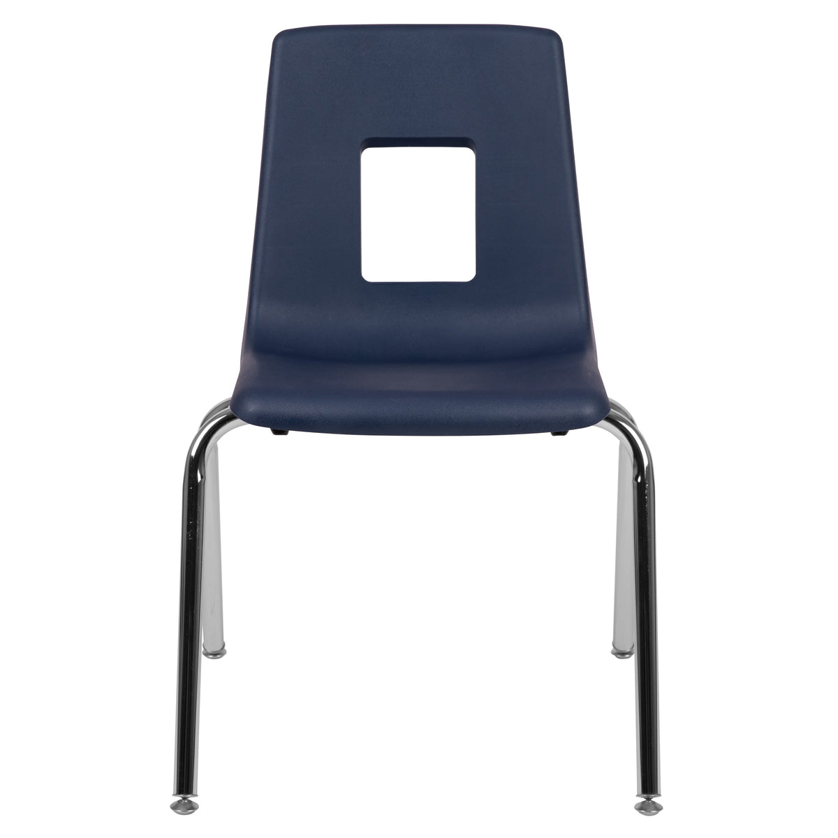 Navy |#| Navy Student Stack Chair 18inchH Seat - Classroom Chair for Middle-High-Adults