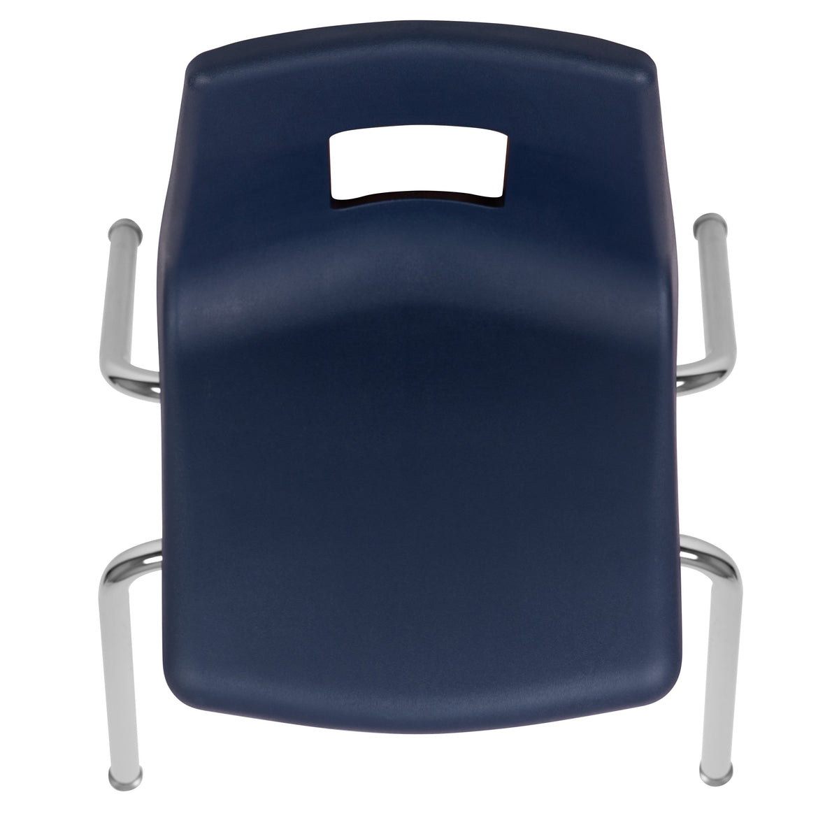 Navy |#| Navy Student Stack Chair 18inchH Seat - Classroom Chair for Middle-High-Adults