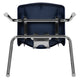 Navy |#| Navy Student Stack Chair 18inchH Seat - Classroom Chair for Middle-High-Adults