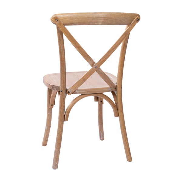 Medium White Grain |#| Medium With White Grain X-Back Chair