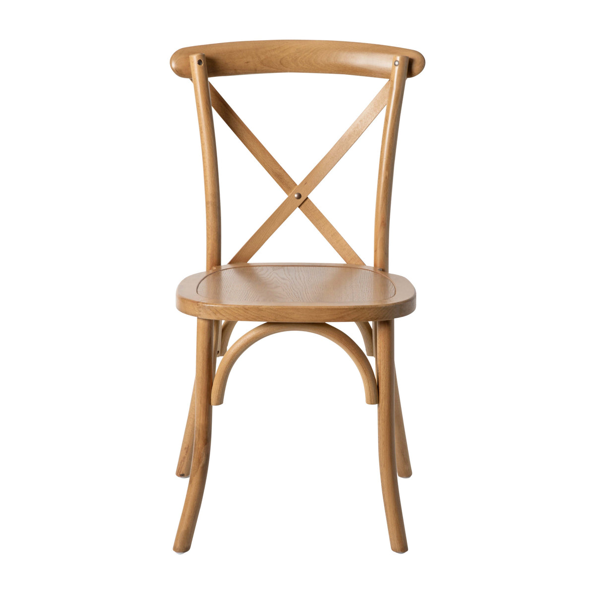 Light Brown |#| Light Brown X-Back Chair