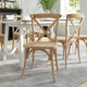 Natural White Grain |#| Natural With White Grain X-Back Chair