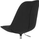 Black |#| Mid-Back Black Fabric Task Office Chair with Pneumatic Lift and Chrome Base