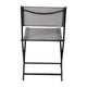 Gray |#| 2 Pack Commercial Outdoor Flex Comfort Folding Chair with Metal Frame in Gray