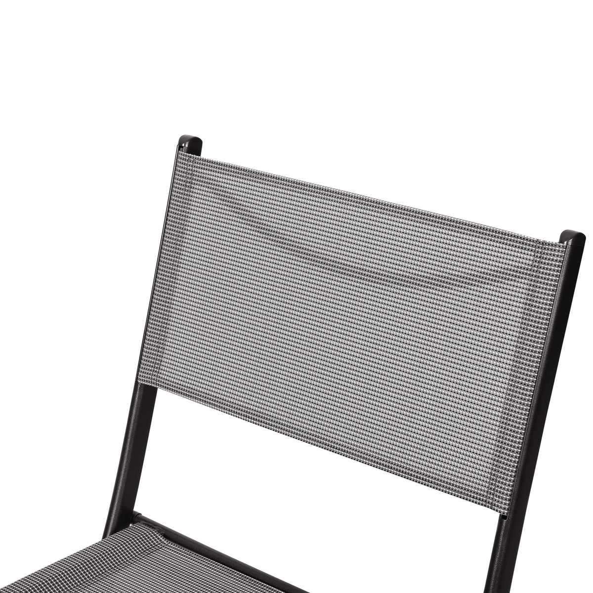 Gray |#| 2 Pack Commercial Outdoor Flex Comfort Folding Chair with Metal Frame in Gray