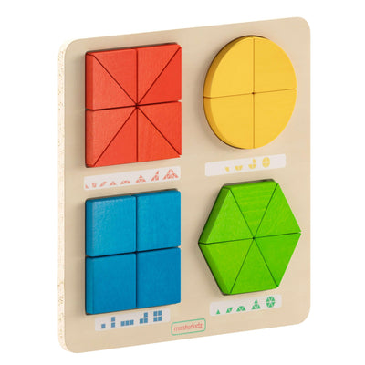 Bright Beginnings Commercial Grade Birch Plywood STEM Geometric Shape Building Puzzle Board - View 1