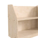 Commercial Grade Natural Finish Wooden Classroom 2 Tier Display Shelf Unit