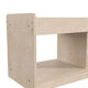 Commercial Grade Natural Wooden 3 Section Classroom Shelf Unit with Mirrored Top