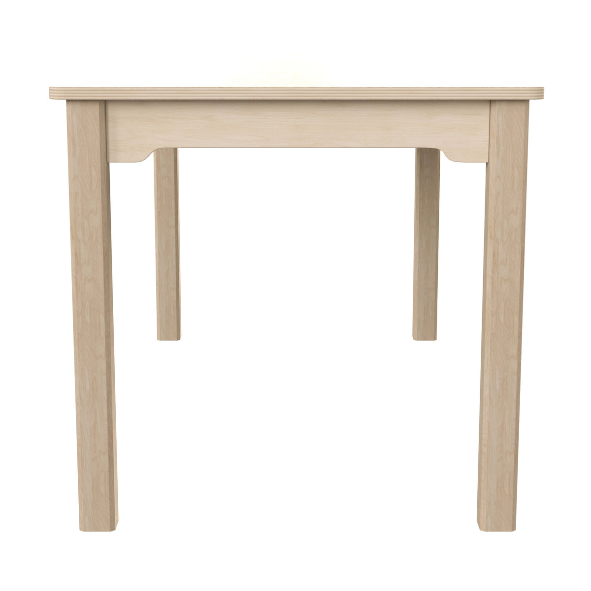 Commercial 23.5 x 47.25 Rectangular Wooden Classroom Activity Table - Beech