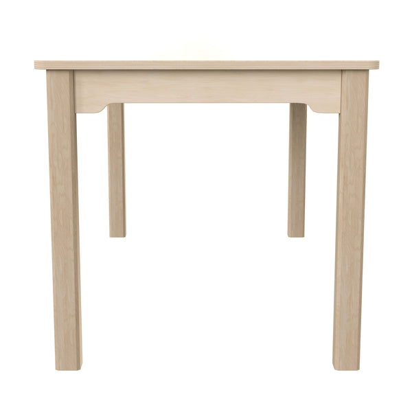 Commercial 23.5 x 47.25 Rectangular Wooden Classroom Activity Table - Beech
