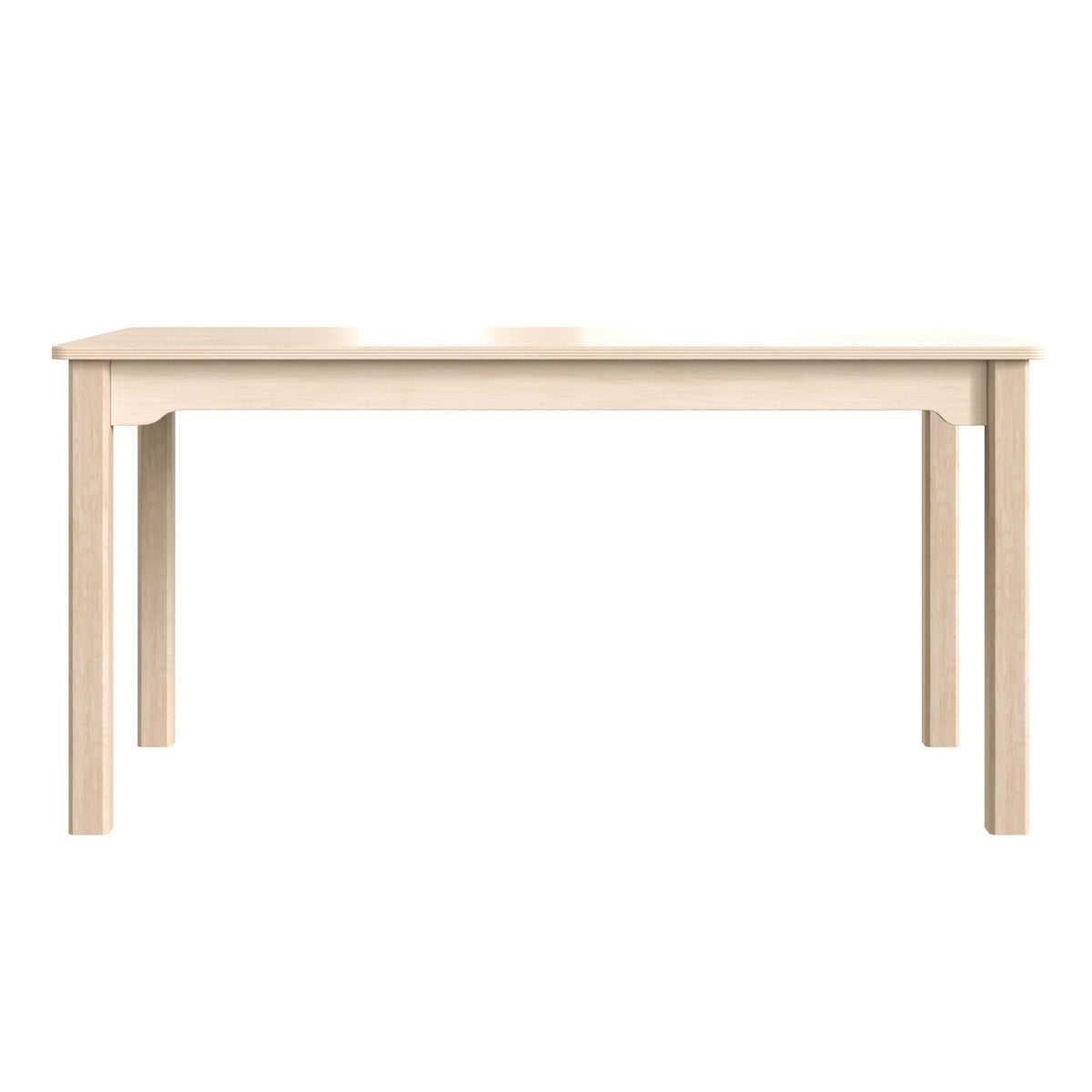 Commercial 23.5 x 47.25 Rectangular Wooden Classroom Activity Table - Beech