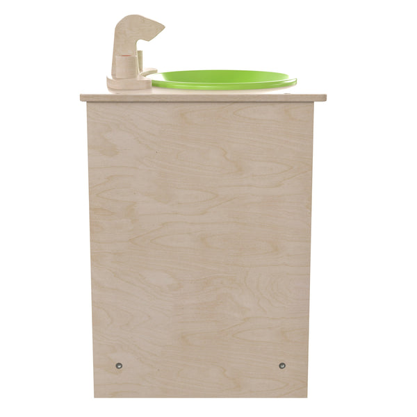 Wooden Commercial Grade Kid's Kitchen Sink with Storage