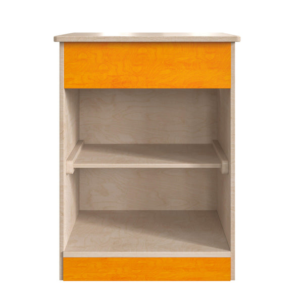 Kid's Commercial Grade Two Shelf Wooden Kitchen Cabinet