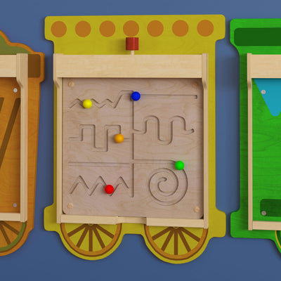 Bright Beginnings Commercial Grade Wooden Maze Motor Skills STEAM Wall Accessory Board - View 2