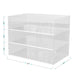 Set of 3 Clear Plastic Stackable Desktop Storage Organizer Trays - 3" x 7.5"