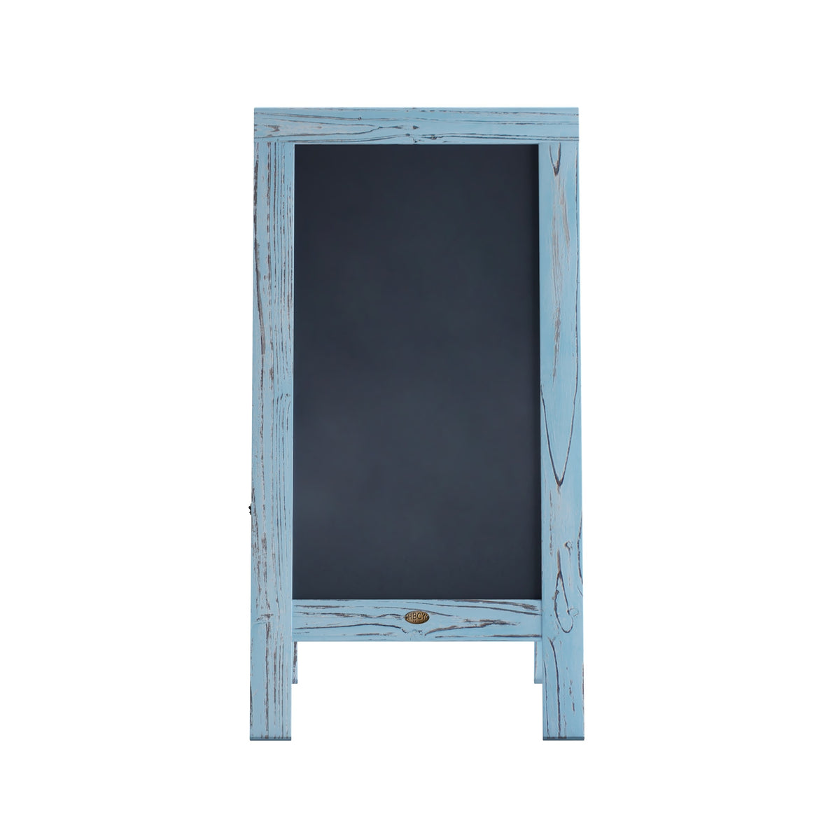 Robin Blue,40inchH x 20inchW |#| Indoor/Outdoor 40x20 Freestanding Robin Blue Wood A-Frame Magnetic Chalkboard