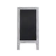 White Wash,40inchH x 20inchW |#| Indoor/Outdoor 40x20 Freestanding Whitewashed Wood A-Frame Magnetic Chalkboard