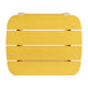 Yellow |#| All-Weather Poly Resin Adirondack Side Table in Yellow - Patio Table