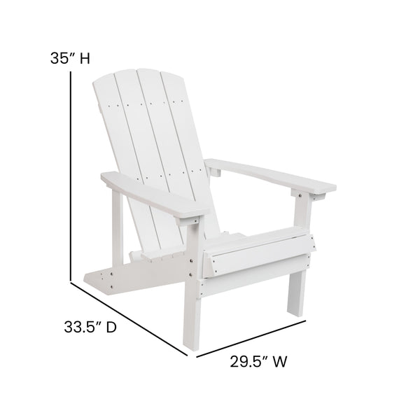 White/Blue |#| Indoor/Outdoor Green Adirondack Chairs with Blue Cushions - Set of 2