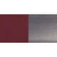 Burgundy Vinyl Seat/Clear Coated Metal Frame |#| Clear Coated Ladder Back Metal Restaurant Barstool - Burgundy Vinyl Seat