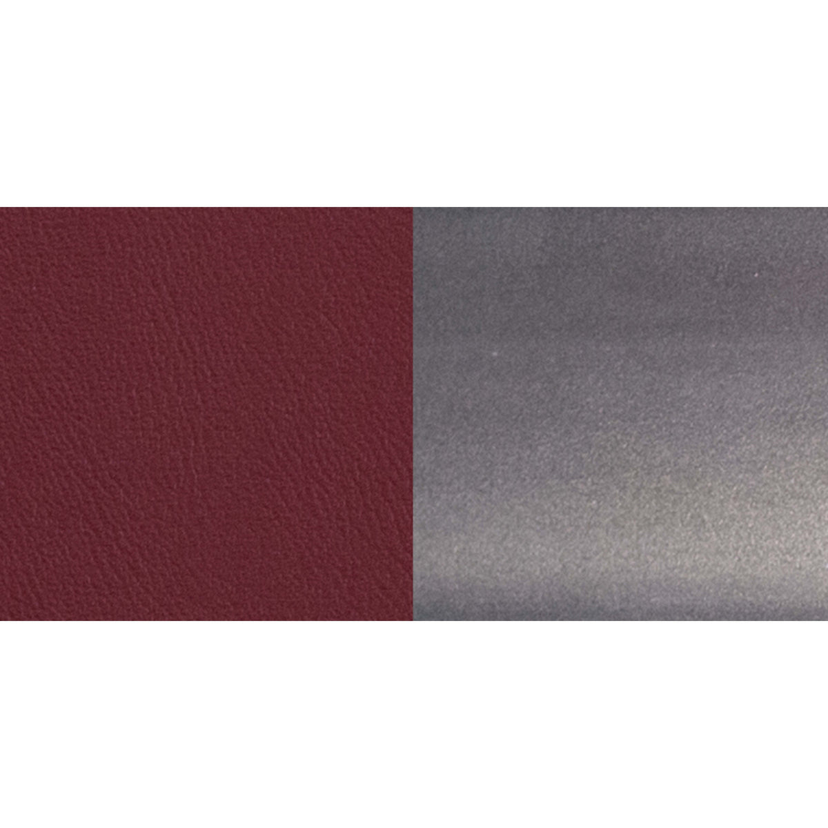 Burgundy Vinyl Seat/Clear Coated Metal Frame |#| Clear Coated Ladder Back Metal Restaurant Barstool - Burgundy Vinyl Seat