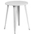 Commercial Grade 24" Round Metal Indoor-Outdoor Table