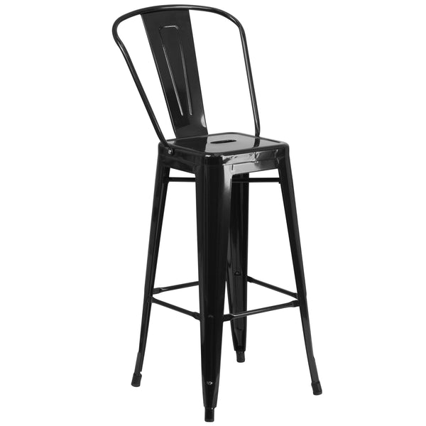 Silver |#| 30inch Round Silver Metal Indoor-Outdoor Bar Table Set with 2 Cafe Stools