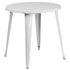 Commercial Grade 30" Round Metal Indoor-Outdoor Table