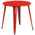 Commercial Grade 30" Round Metal Indoor-Outdoor Table