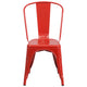 Red |#| Red Metal Indoor-Outdoor Stackable Chair - Restaurant Chair - Bistro Chair