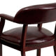 Oxblood Vinyl |#| Oxblood Vinyl Luxurious Conference Chair with Accent Nail Trim - Library Chair