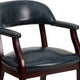 Navy Vinyl |#| Navy Vinyl Luxurious Conference Chair with Accent Nail Trim - Library Chair