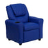 Contemporary Kids Recliner with Cup Holder and Headrest