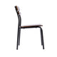 Antique Copper |#| Commercial Solid Wood Dining Chair with Black Frame and Antique Copper Finish