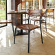 Antique Copper |#| Commercial Solid Wood Dining Chair with Black Frame and Antique Copper Finish