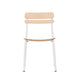 Antique White |#| Commercial Solid Wood Dining Chair with White Frame and Antique White Finish
