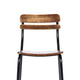 Antique Copper |#| Commercial Solid Wood Dining Chair with Black Frame and Antique Copper Finish