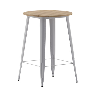 Declan Commercial Indoor/Outdoor Bar Top Table, 30