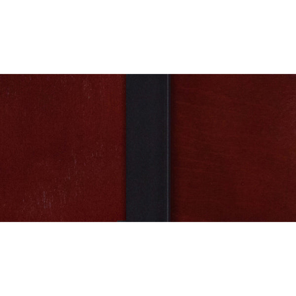 Mahogany Wood Back/Burgundy Vinyl Seat/Black Metal Frame |#| Black 4 Square Back Metal Barstool - Mahogany Wood Back, Burgundy Vinyl Seat
